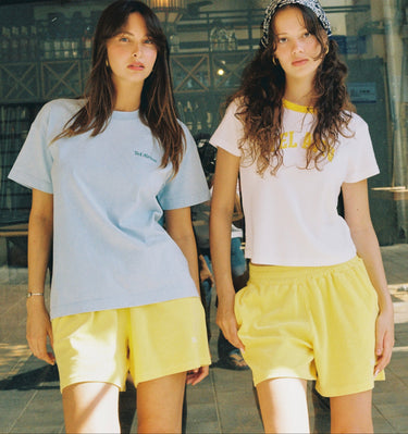Tel A'vive Yellow Terry Shorts