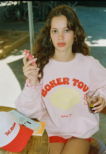 Pink Boker Tov Crewneck