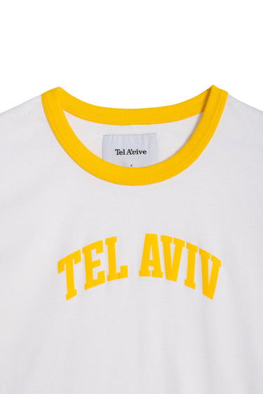 Yellow Women's Tel Aviv Baby Tee
