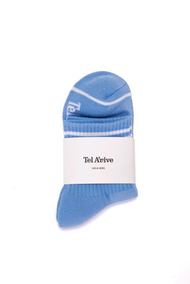 His and Hers Sailor Blue Tube Socks